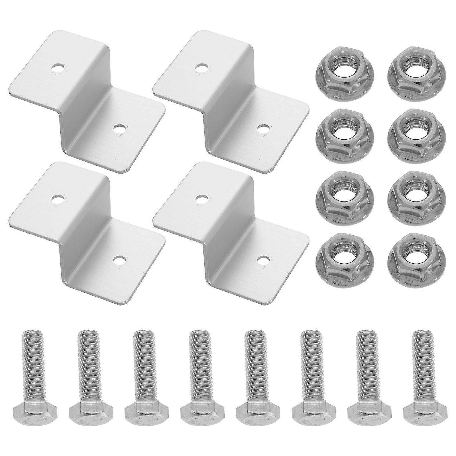 Solar Panel Mounting Z Brackets for Ground Station Use 4Pcs Set