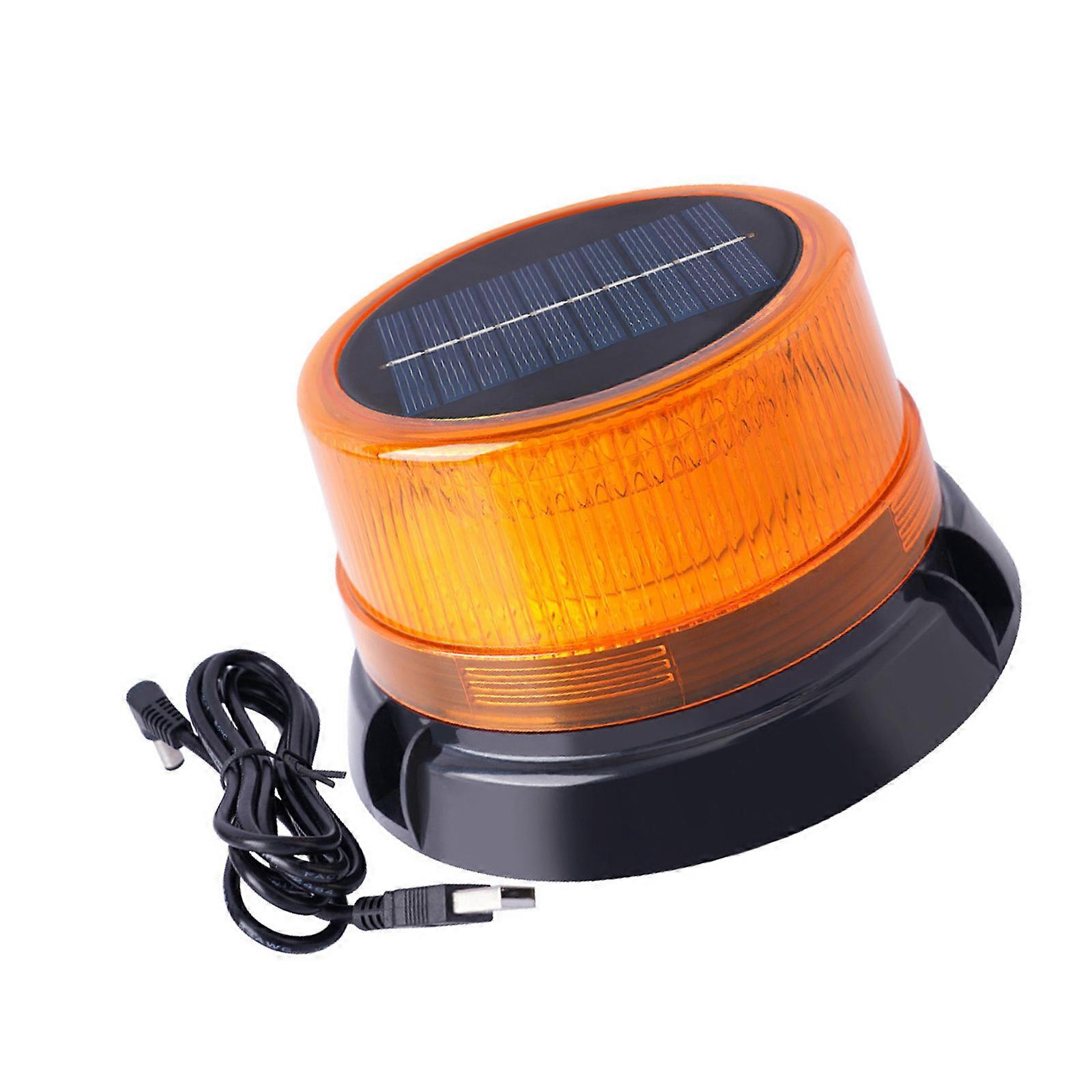 Easy Installation Magnetic Mount Solar Emergency Light Waterproof Construction High Brightness LEDs Includes 2 Modes Multicolor
