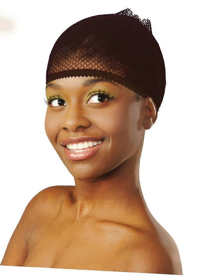 Open  Brown Wig Cap Liner for Women Secure Fit and Hair Net for Ponytail Styles