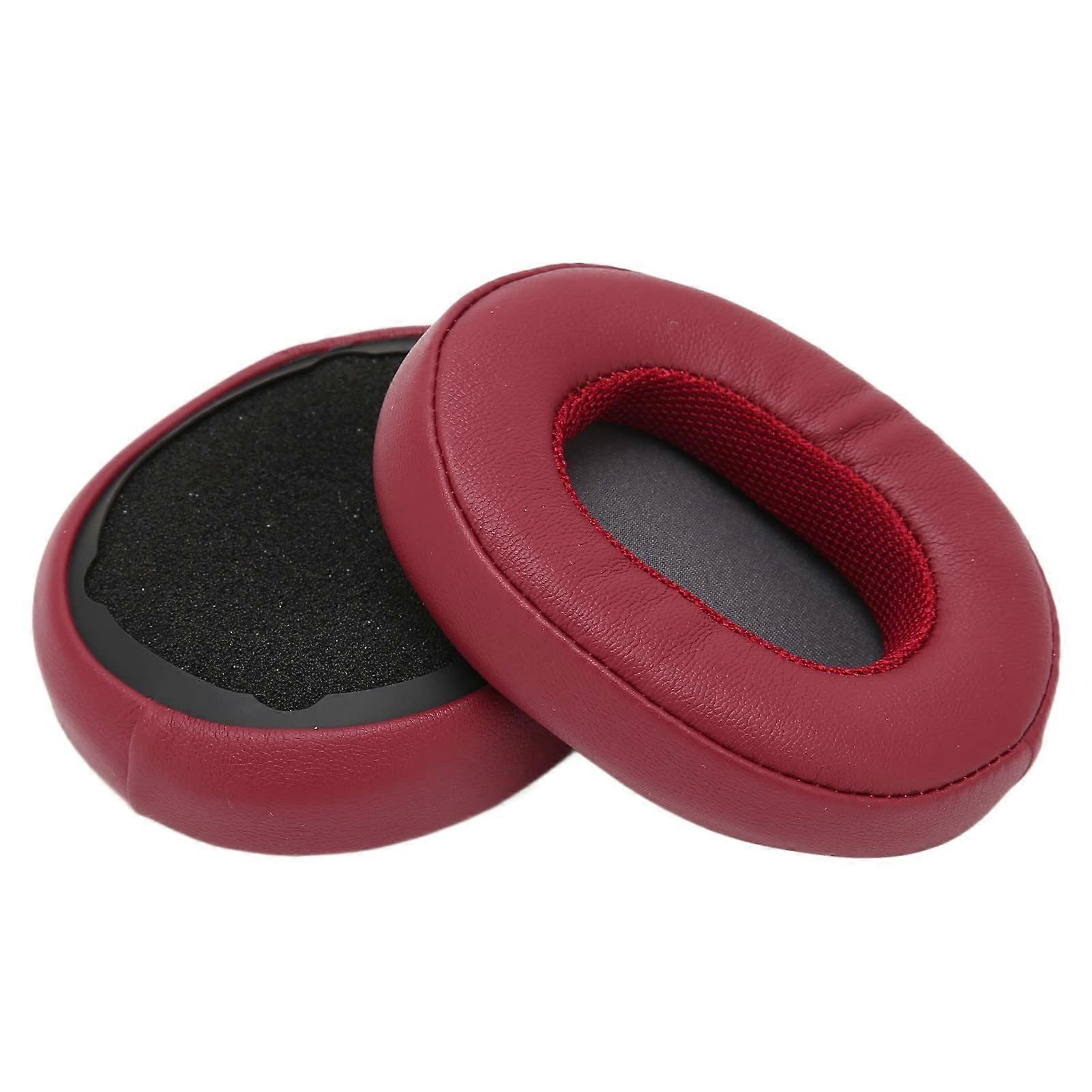 Protein Leather Replacement Ear Pads for Compatible with Crusher 3.0 Wireless and Hesh3, Wine Red Burgundy