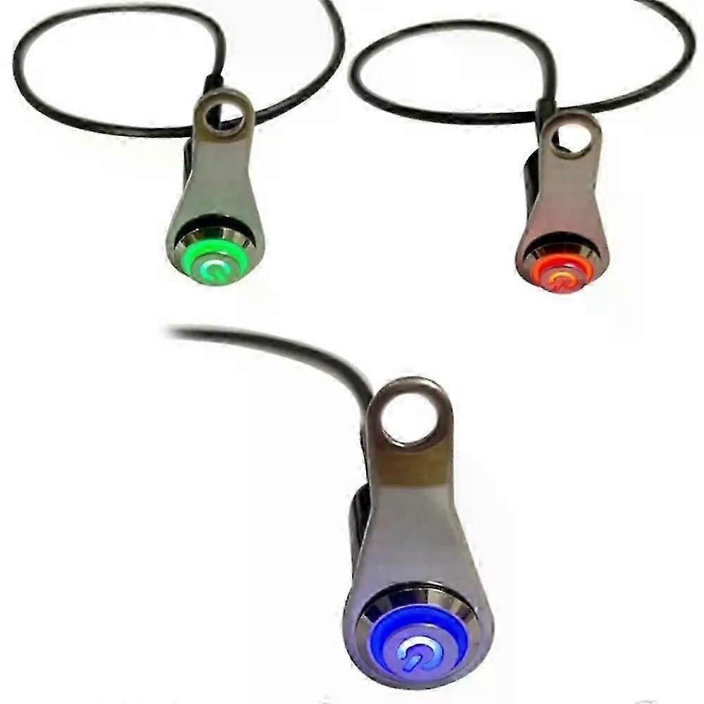 Stainless Steel Motorcycle Handlebar Switch Light Indicator Switch Warning Light Control Button Practical Motorcycle Accessories