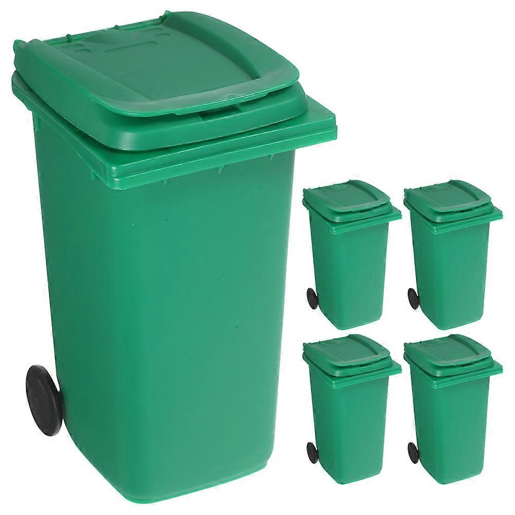 Desktop Trash Can for Desk Multi-Functional Storage Holder 10Pcs Green