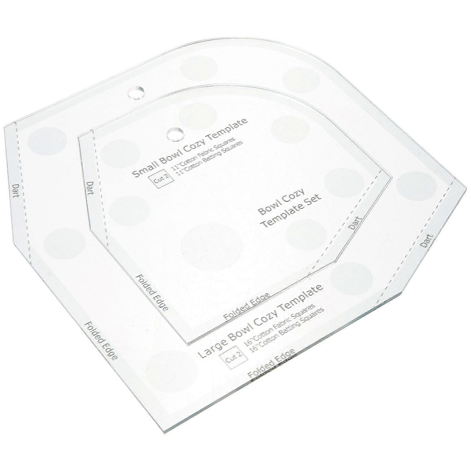 Bowl Wrap Sewing Template Acrylic Material For Storage And Carrying 1Set