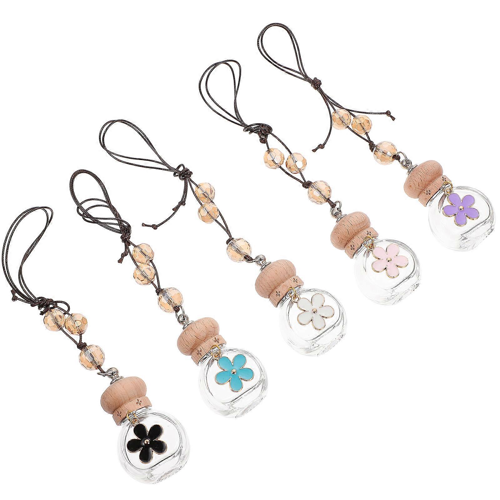 Assorted Color Hanging Perfume Bottle for Car Aromatherapy 5Pcs Set