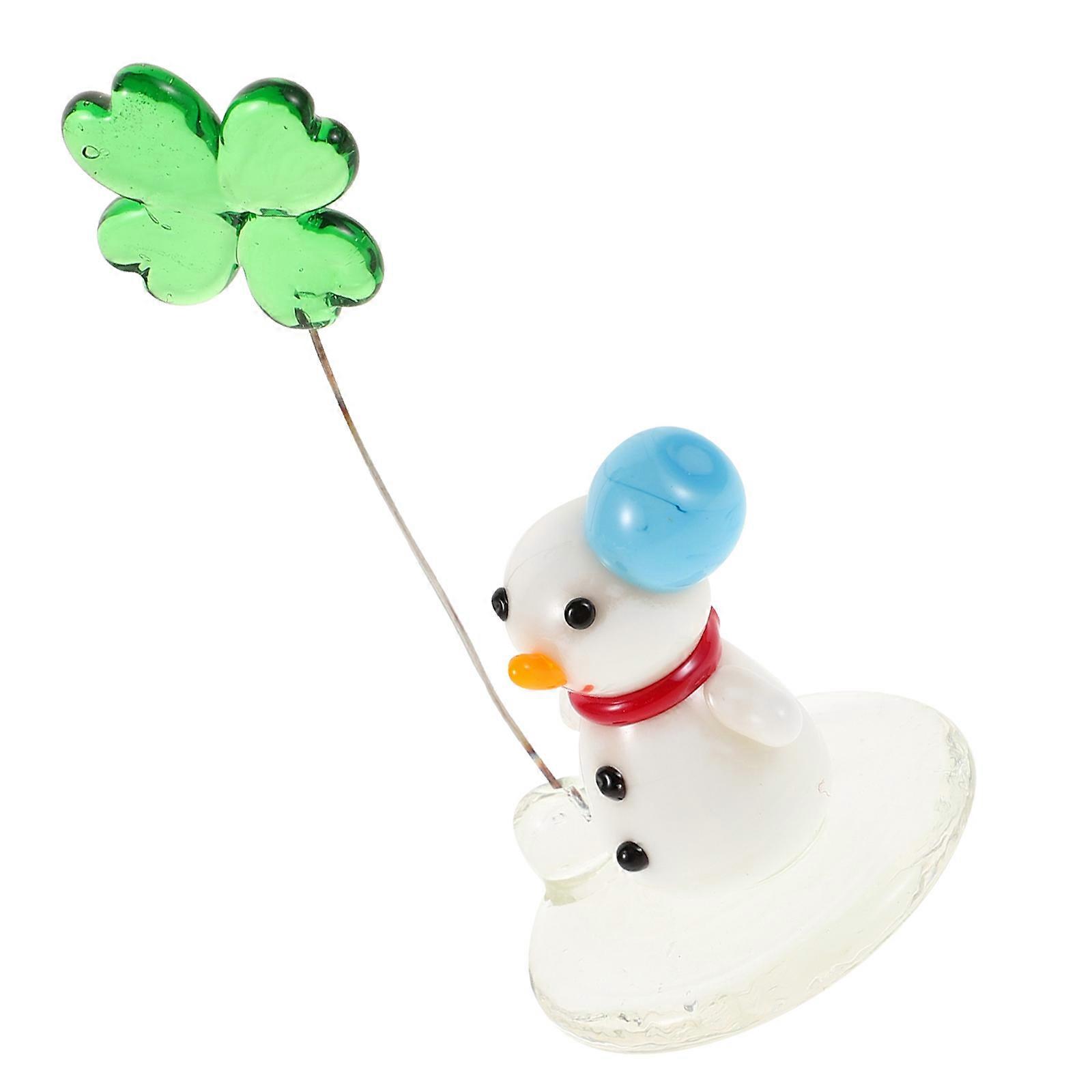 Assorted Snowman Figurine for Desktop Decoration 2Pcs