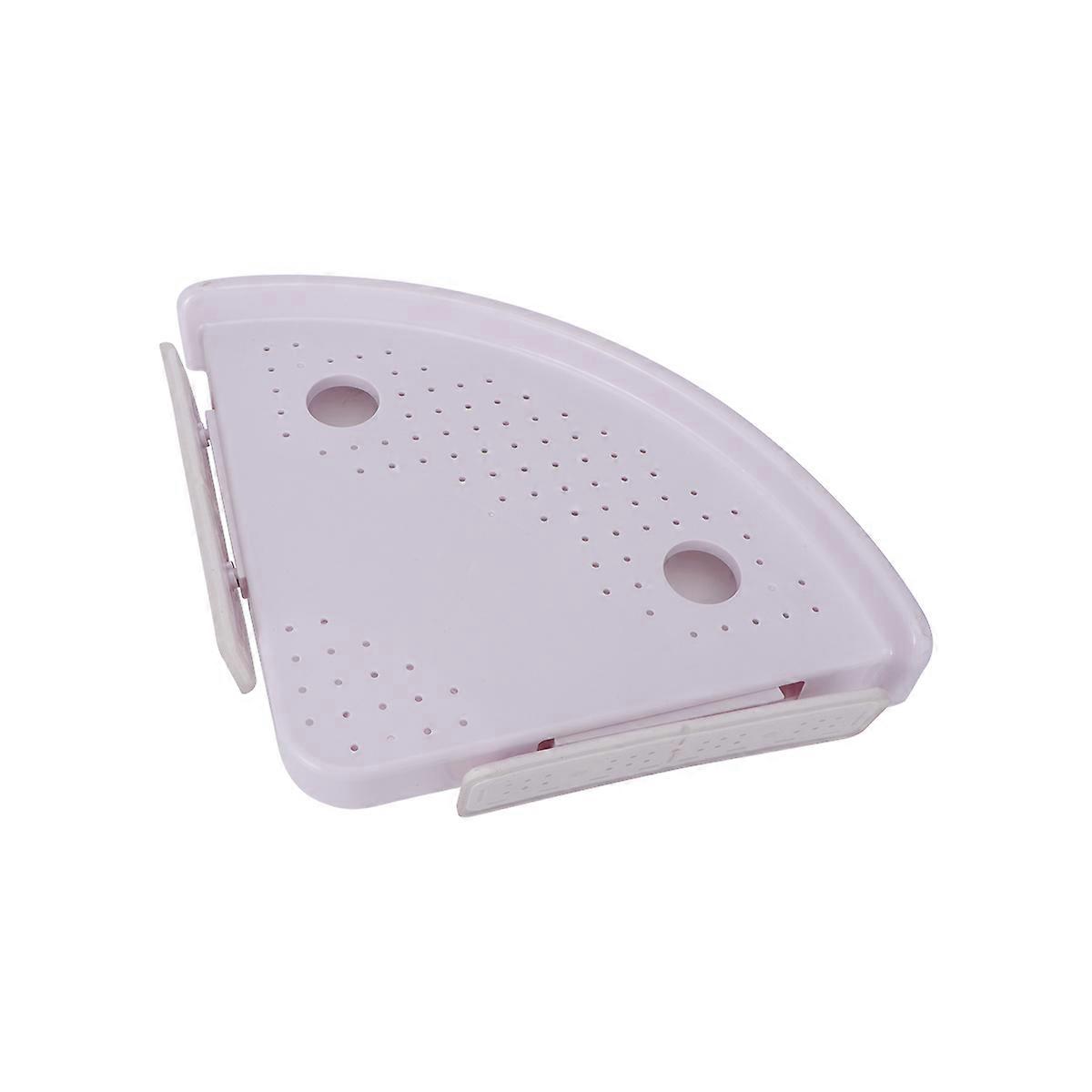 Sturdy Triangle Rack Bathroom Storage Holder for Home Use 1Pcs White