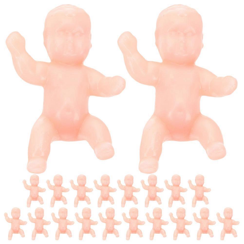 Plastic Babies Figurines for Party Decoration 80Pcs Khaki