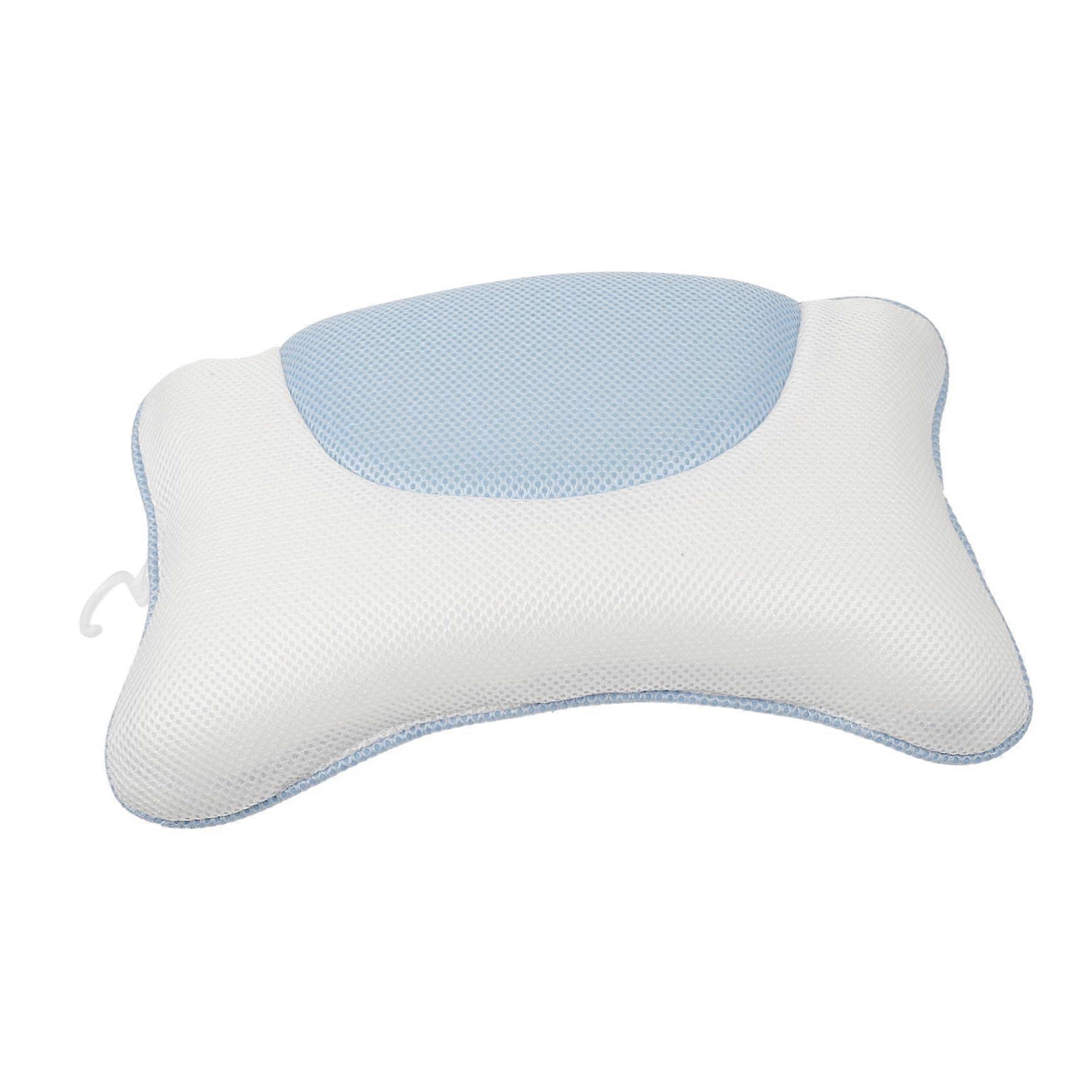 Bath Pillow with Ergonomic Head and Neck Support, NonSlip Suction Cups for Soaking Tubs
