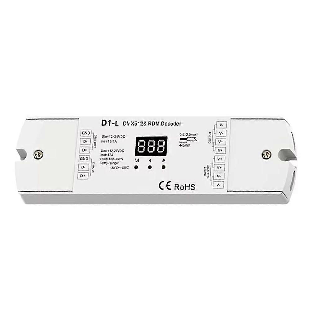 DMX512 Decoder D1-L 1 Channel DMX512 RDM Decoder DMX Receiver LED Dimmers with Digital Display Controller