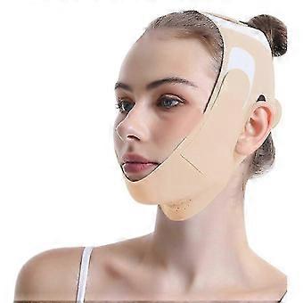 (Farbe) Wiederverwendbarer Gesichtsstraffungsgurt, V-förmige Lifting-Maske zur Reduzierung des Doppelkinns, Kinnstraffungspflaster, Gesichtsstraffungsband in V-Form