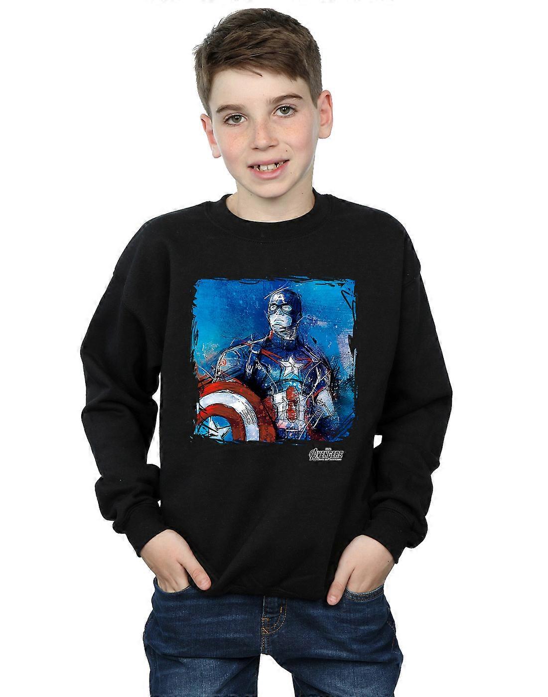 Garçons Marvel Captain America Art Sweatshirt