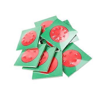 Educational for Montessori Material Red Knob Circle Fraction Early Learning Toy