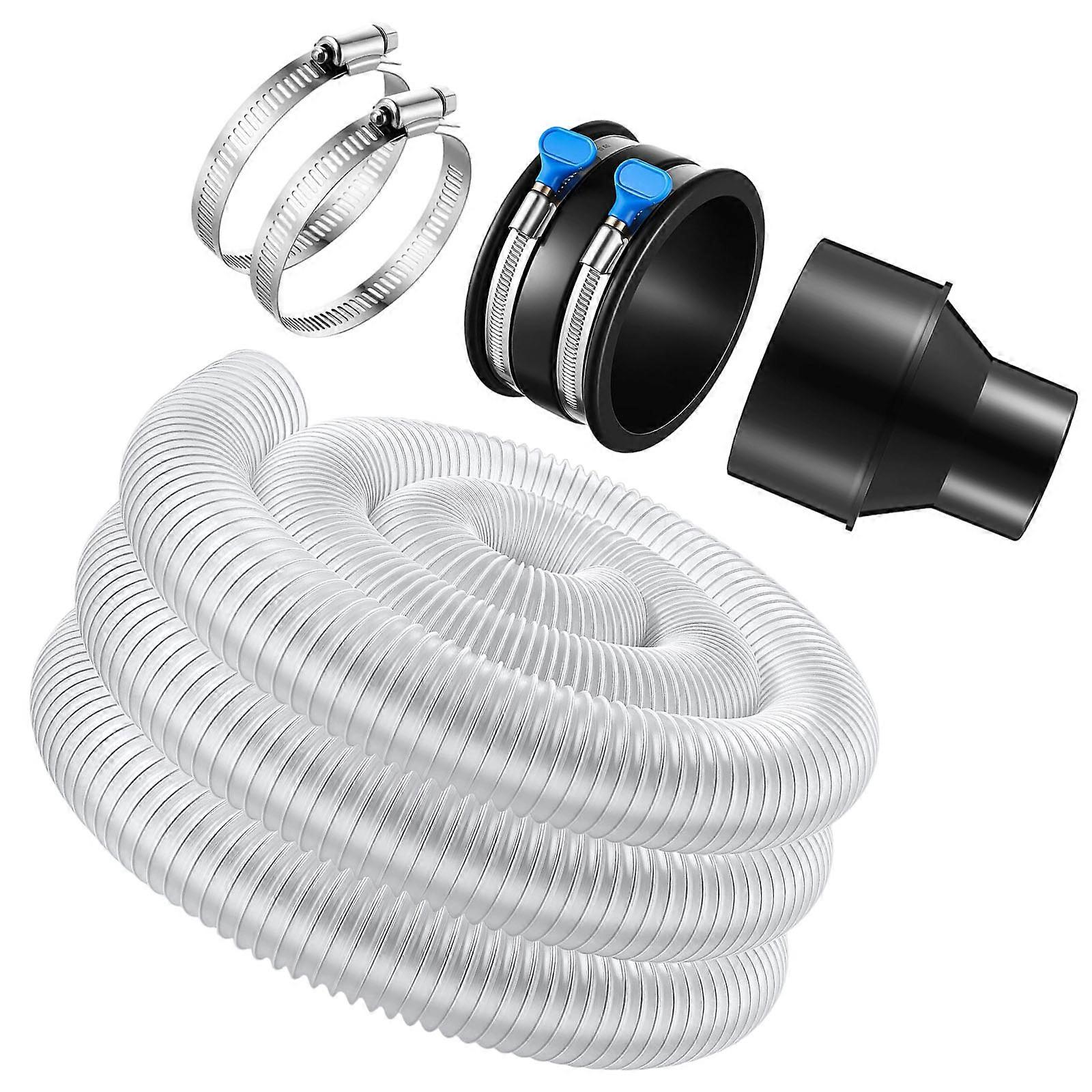 Quick Installation PVC Dust Collection Hose with Elastic Cuff Design Plastic Texture for Simple Setup on Various Tools Multicolor