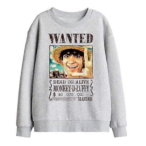 One Piece Childrens/Kids Monkey D. Luffy Wanted Poster Sweatshirt