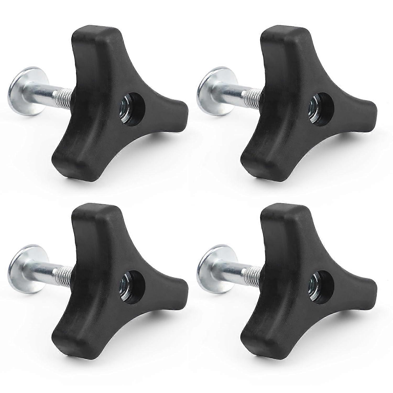 4 Sets Lawn Mower Handle Knobs Nut Bolt, Triangle Screw Set for Honda Lawn Mower Replacement Parts