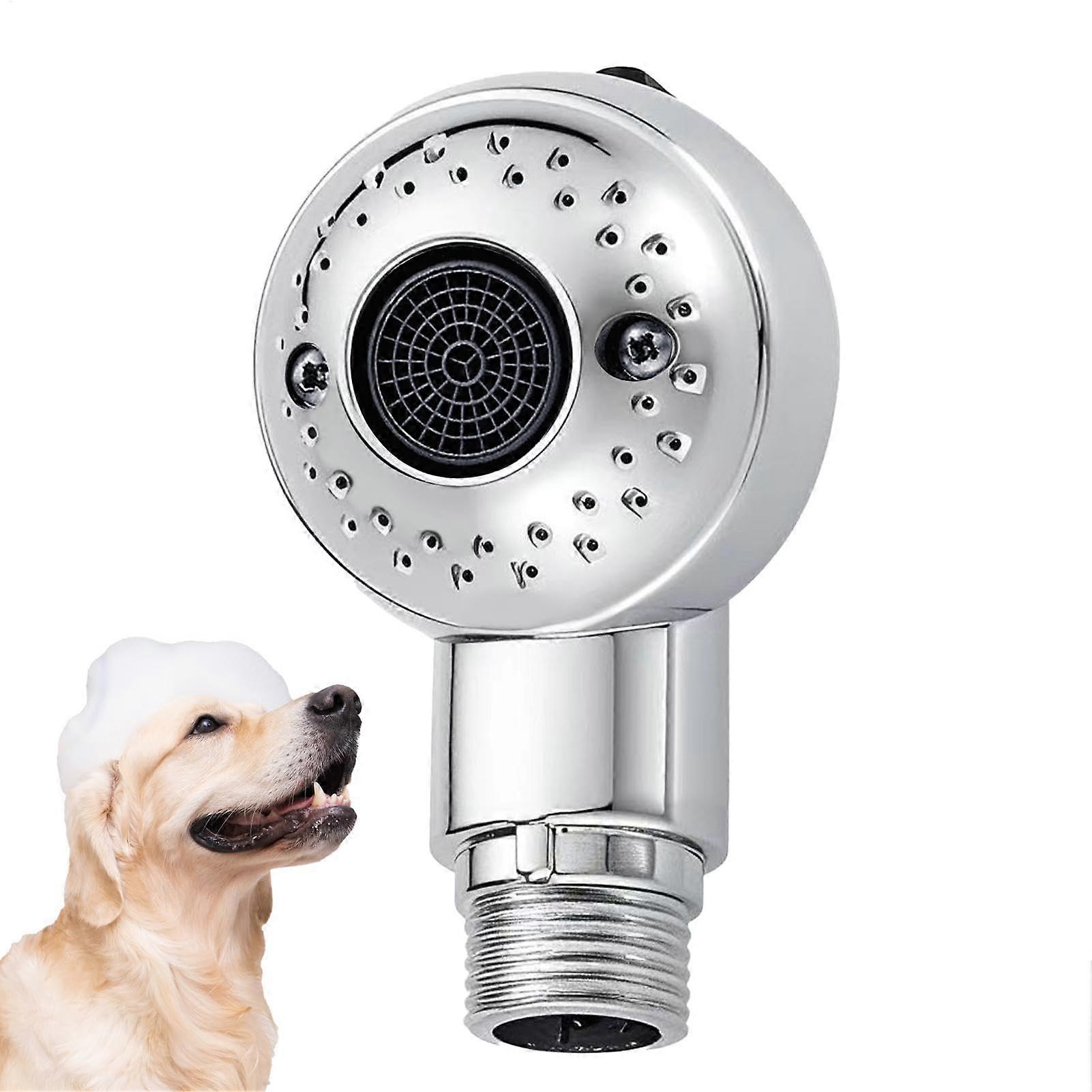 Dog Shower Sprayer with Hose, MultiMode Spray, Ergonomic Grip, Quick Install Pet Bathing Head