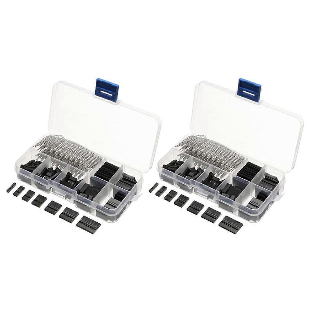 620pcs 2.54mm Jumper Wire Connector Kit Male Female Header Set for Electronics Prototyping