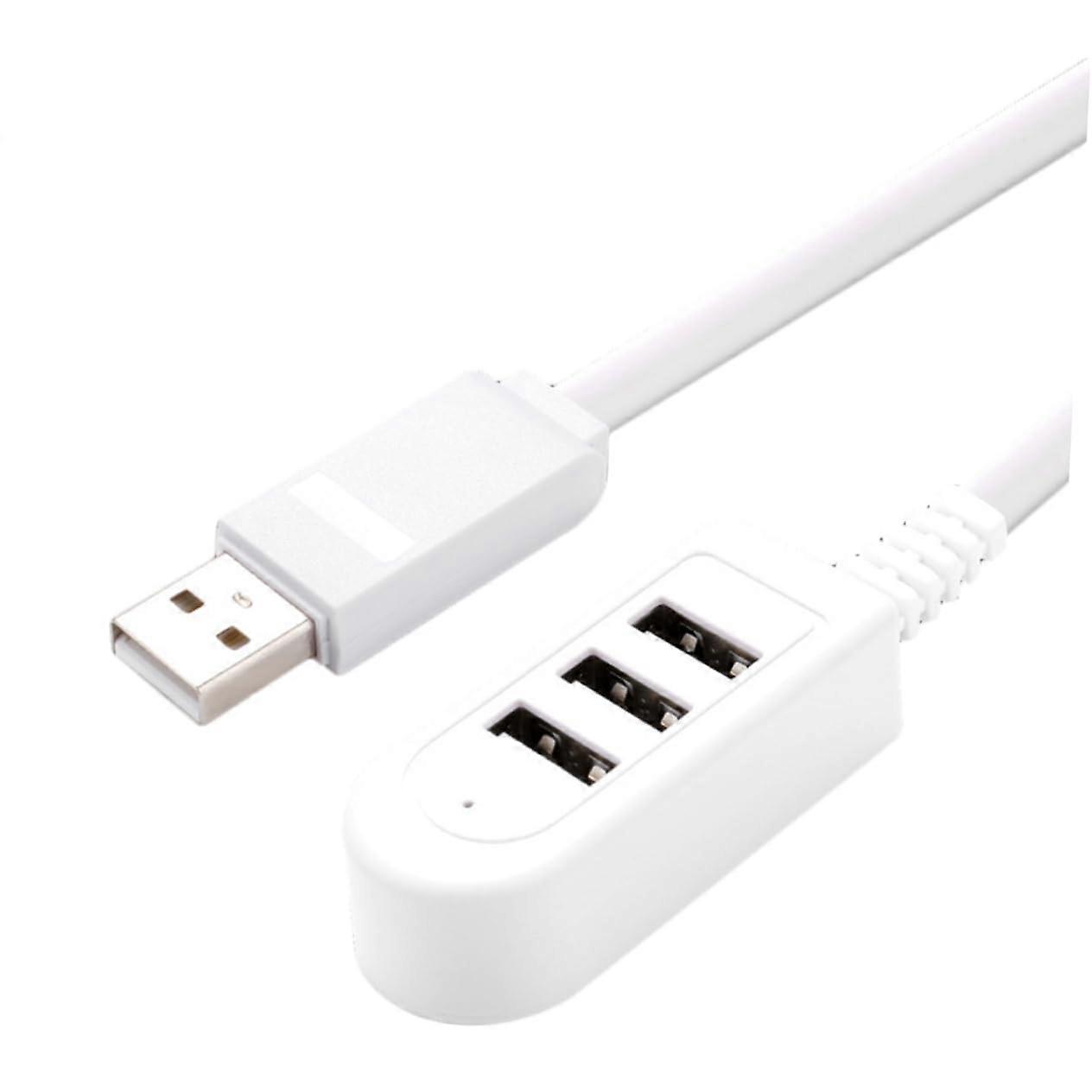 USB Hub with Long Extension Cable, Fast Charging MultiPort Charger for Desktop and Notebook