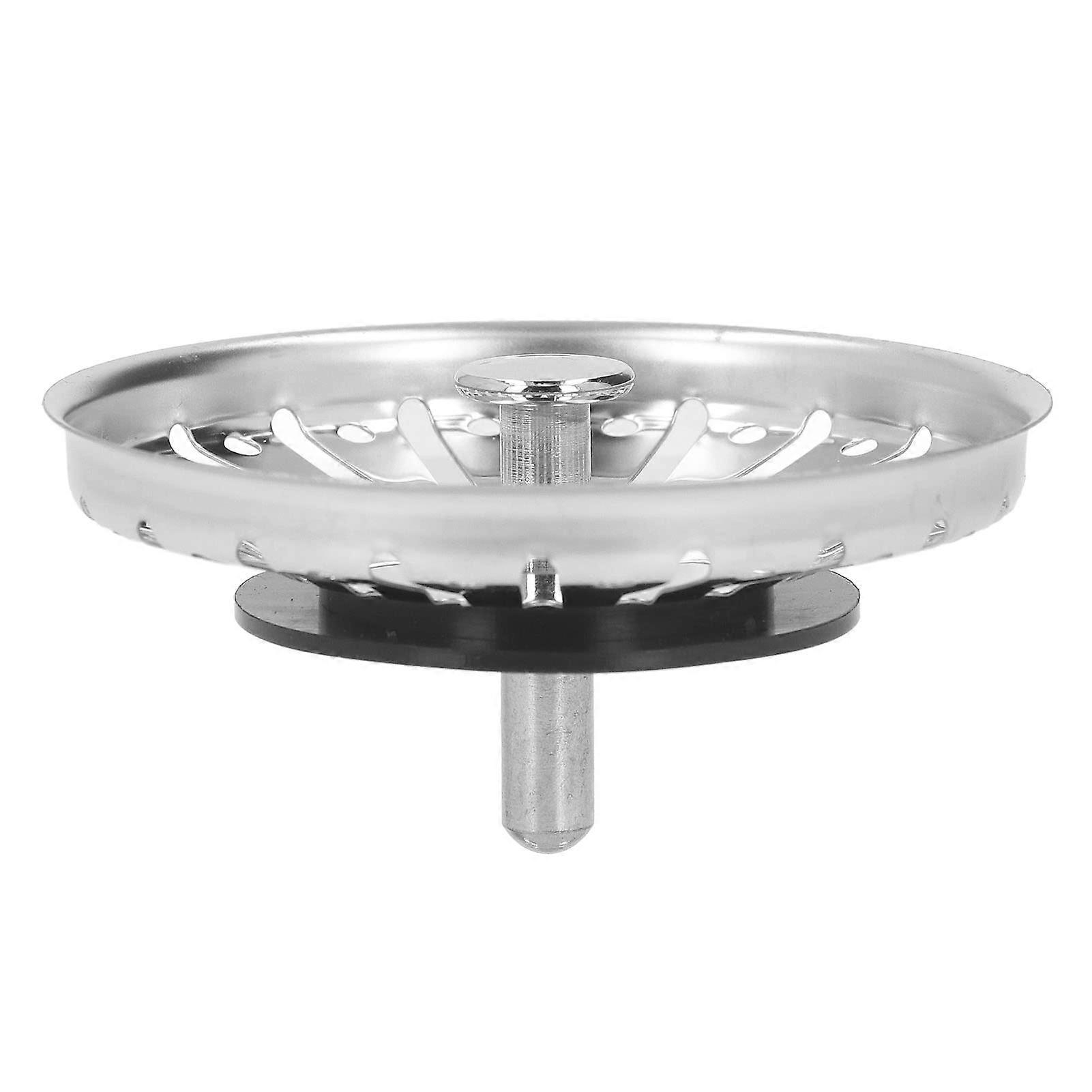 Kitchen Sink Strainer Basket Stainless Steel 84mm Durable Drain Filter Prevent Sink Clogging