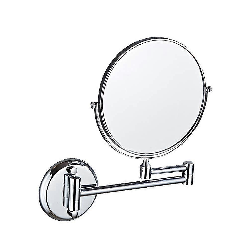 Wall Mounted Makeup Mirror with 360° Rotation, Double Sided Vanity, Punch  Adjustable Design
