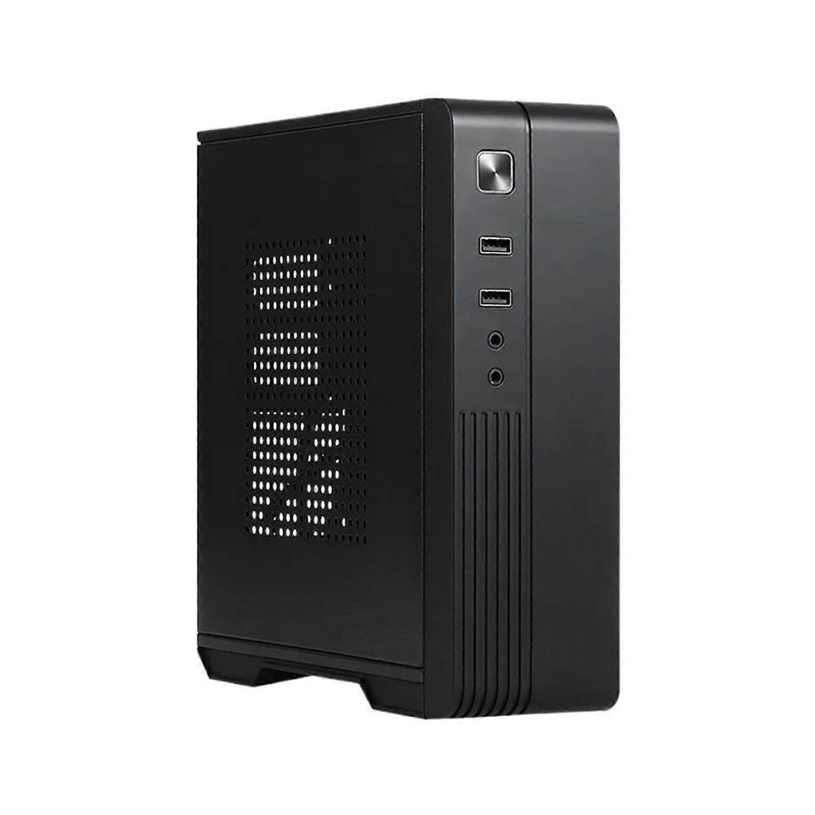 Mini ITX Case Compact Gaming Desktop with 90W Power Supply for HTPC Server and Industrial Control