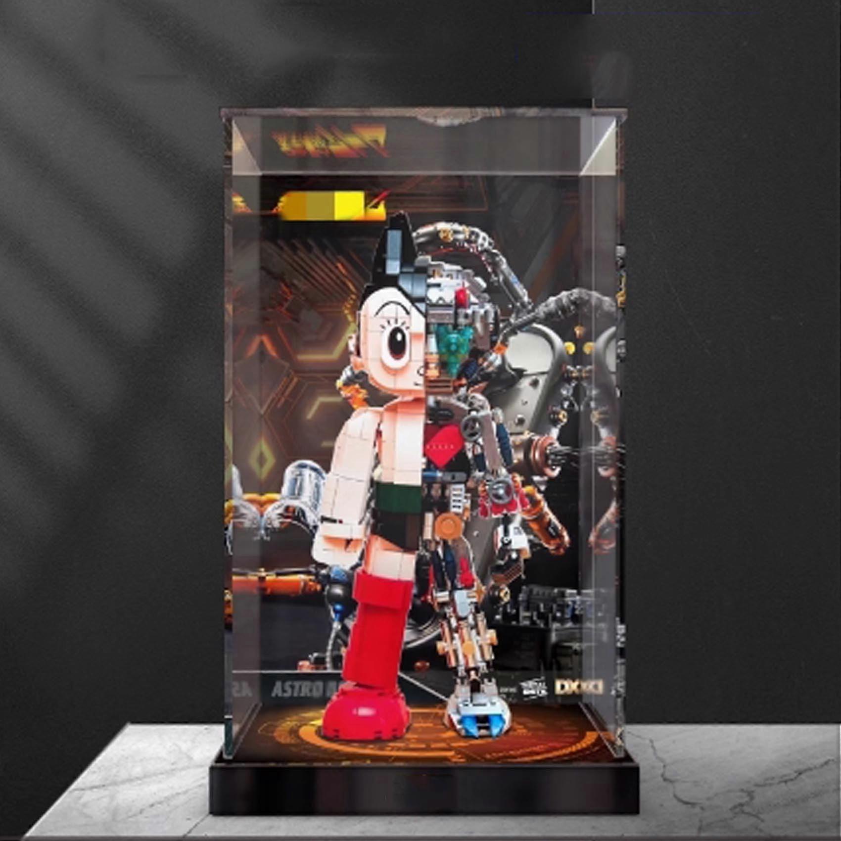 Acrylic Dustproof Clear Display Case with  Stand and Back Panel for  86203 Dolls