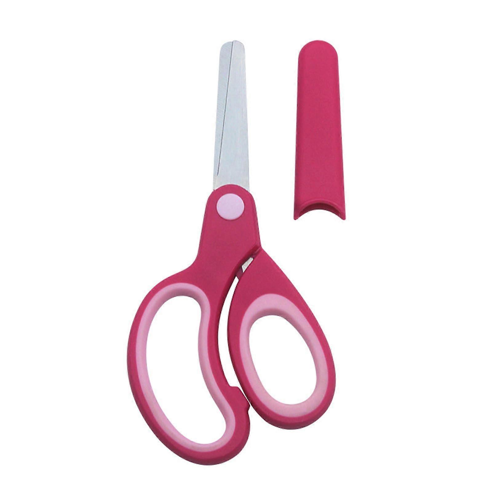 LeftHanded Kids Scissors Comfort Grip for Craft and School Use Red Handle