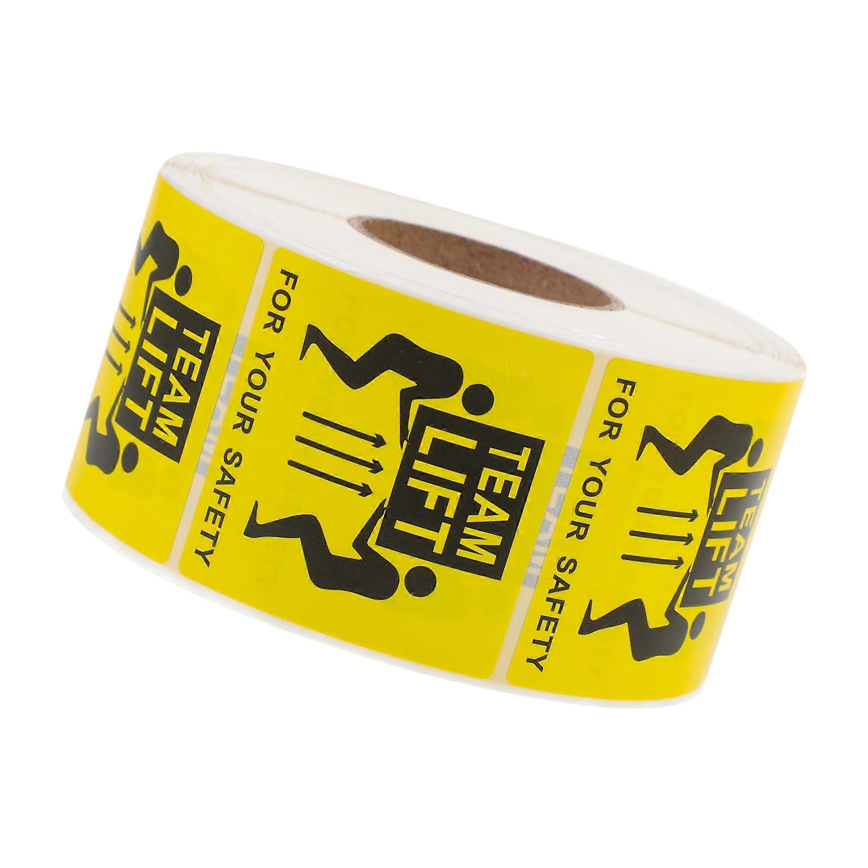 Heavy Package Labels Roll with Team Lift Warning, Strong Adhesive for  and Logistics