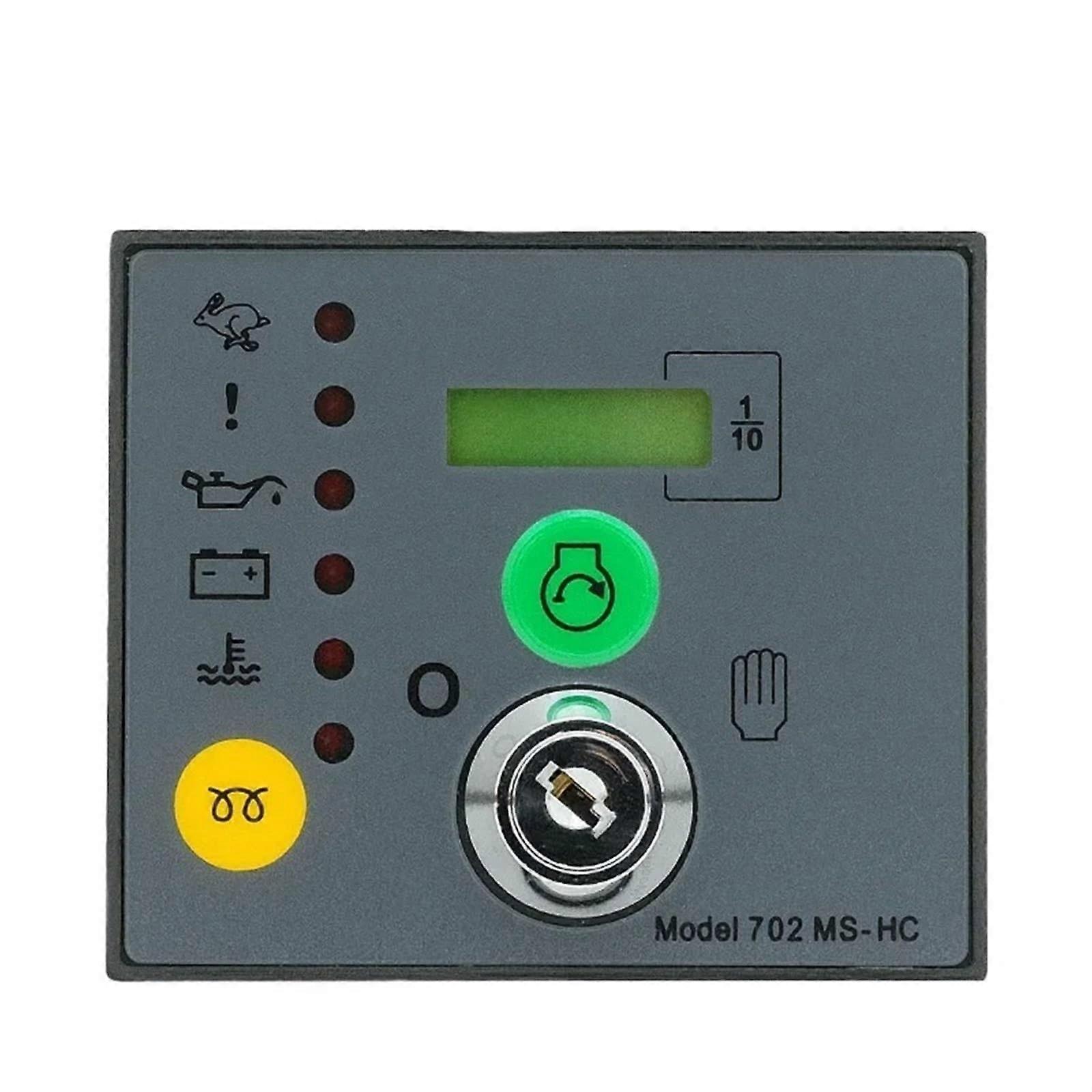 Auto Start Generator Controller with Key Start for Diesel Genset, Engine Protection Compact Panel