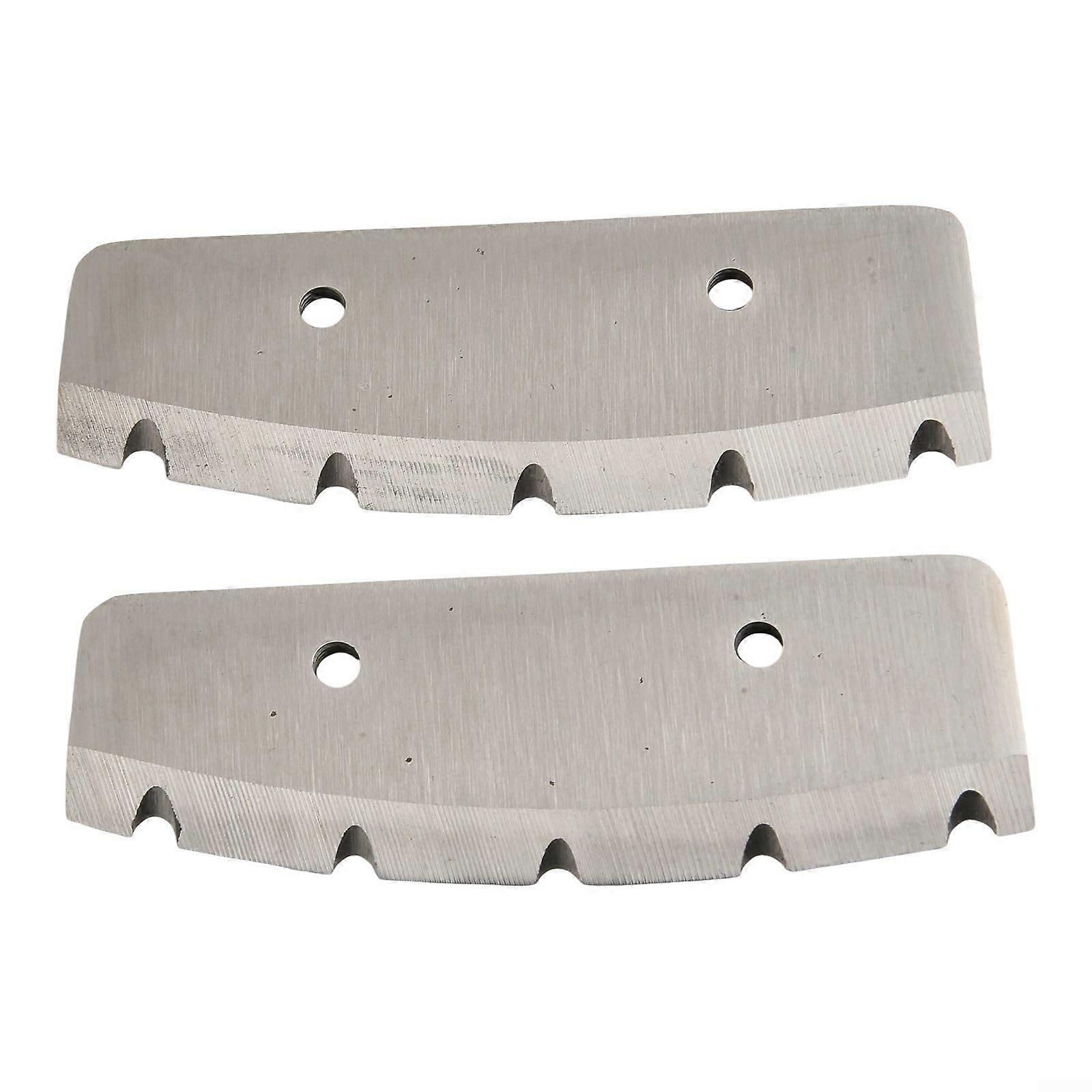 8 Inch Ice Auger Blades Replacement, Stainless Steel Threaded 2 Pack for Quantum and Rocket