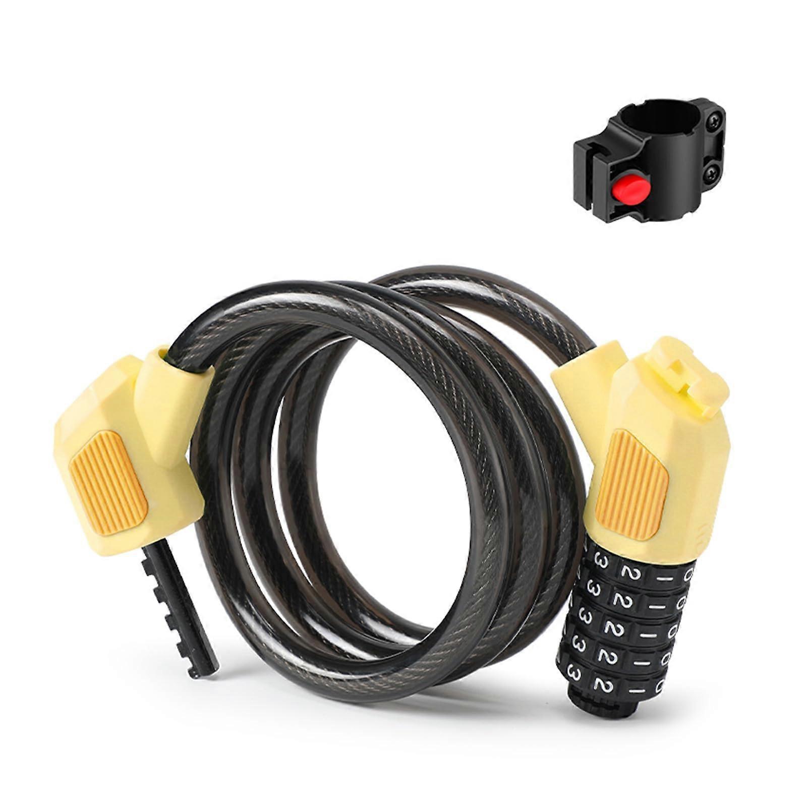 Bicycle Lock 5Digit Combination Code  Security Waterproof Bike Lock for Mountain Cycling