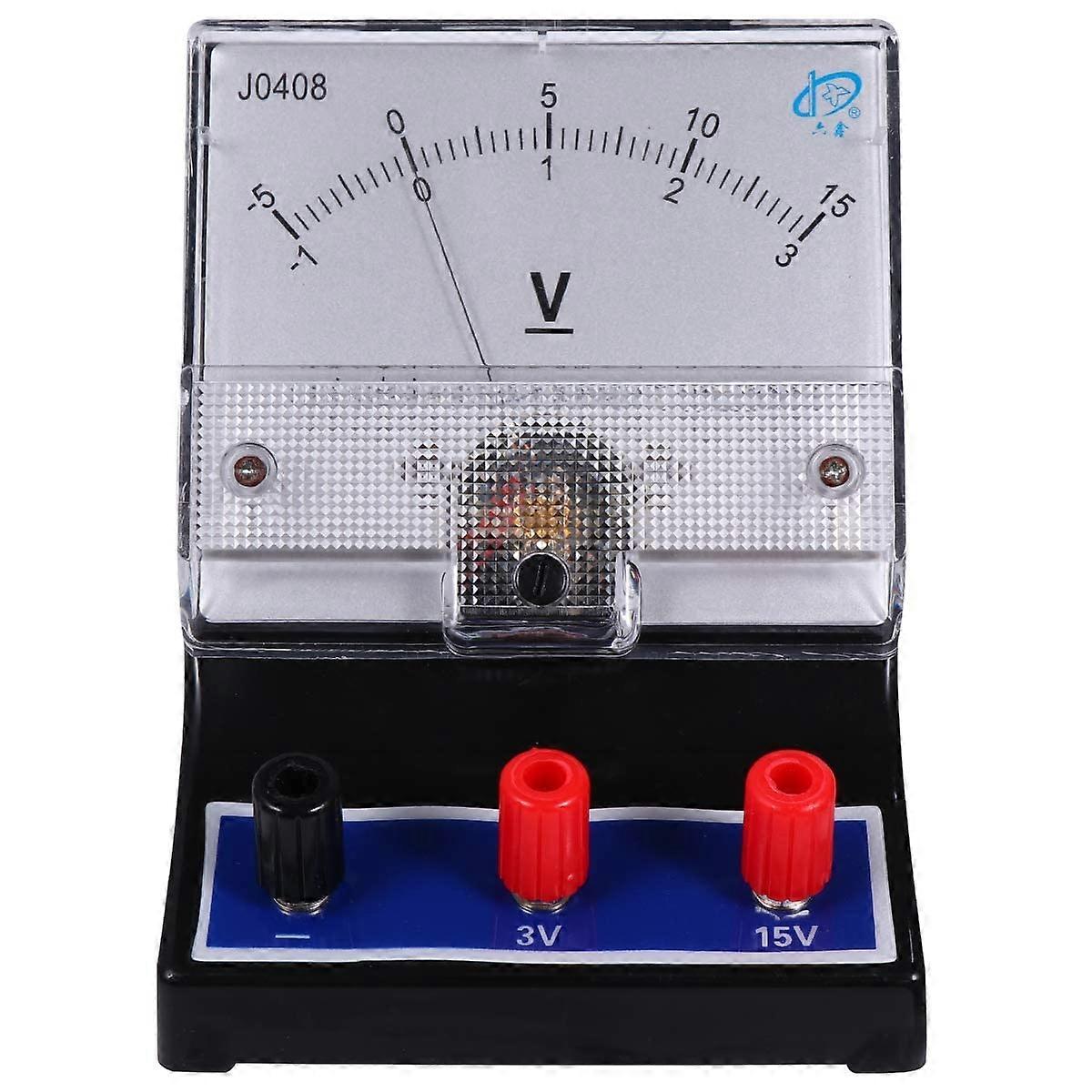 DC Voltmeter 015V for Physics Experiments Educational Lab Direct Voltage Measurement