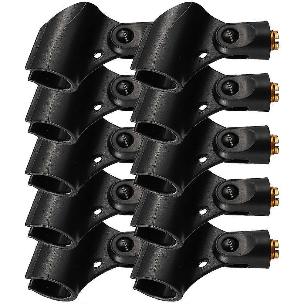 Microphone Clips Mic Holder Clamp with Female Adapter for Handheld 40Pcs