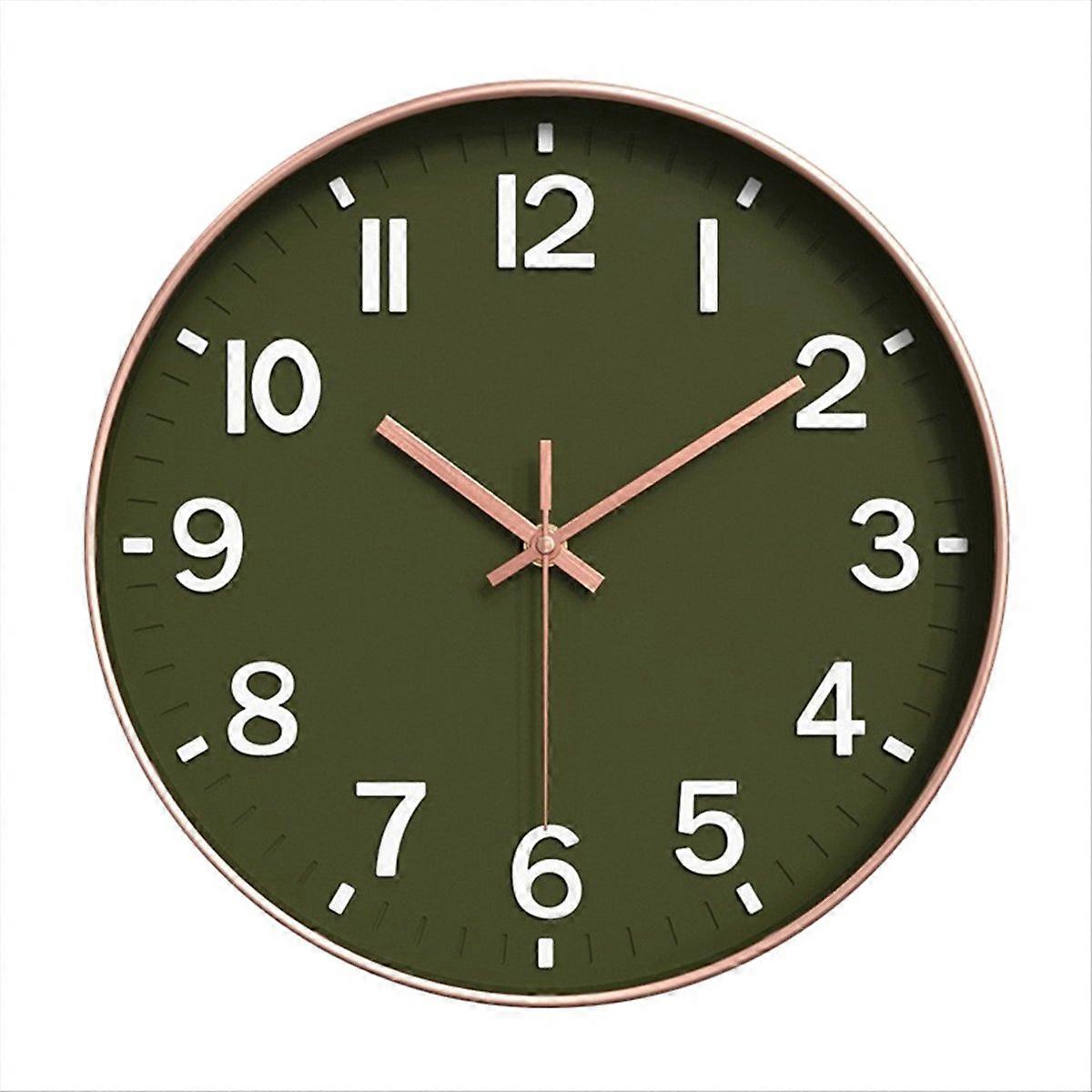 Silent Modern Clock for Wall, 3D Numbers Wall Clock Colour 8
