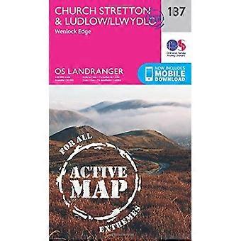 Ludlow & Church Stretton, Wenlock Edge (OS Landranger-kart)