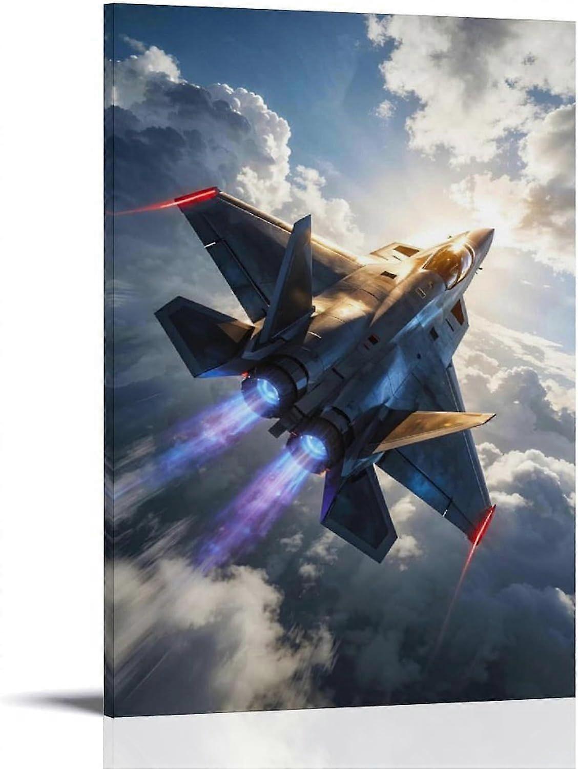 Stridsflygplan pusselspel för vuxna och barn M136