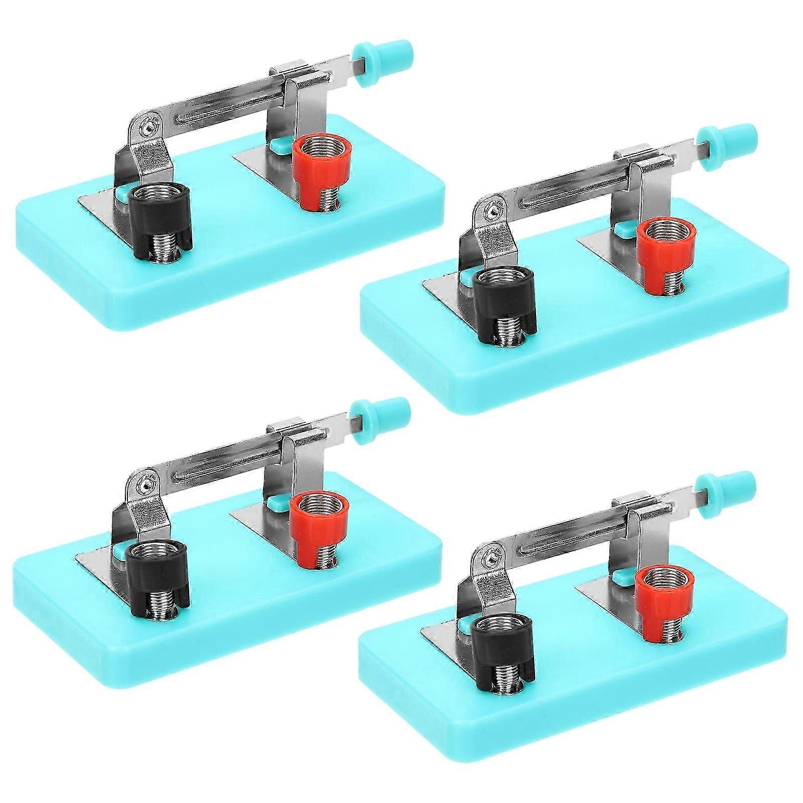 4pcs Single Throw Single Pole Switch for Physics Electrical Experiment Teaching Aids