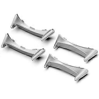 2Pack Band Adapter 45mm 22mm Stainless Steel Connector for Pixel Watch 4 Tool Strap Swap (Silver)