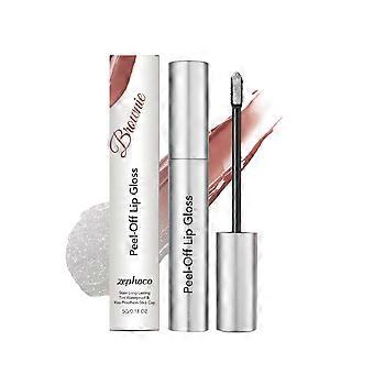 Peel-Off Lipgloss Stain Matte Long-Lasting Lip Tint Tattoo, Waterproof Trade-Pretty Lip Mask, Brownish Red Shades for All-Day Stayn Lip Makeup, Ki