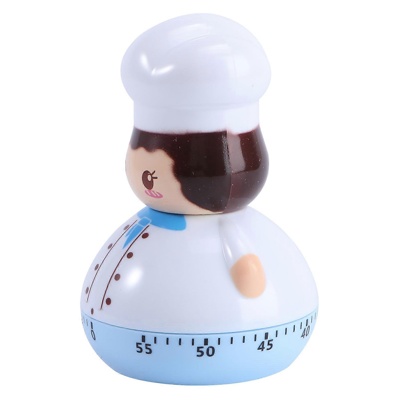 Chef Timer Mini Mechanical Kitchen Timer for Cooking Countdown Sky-Blue