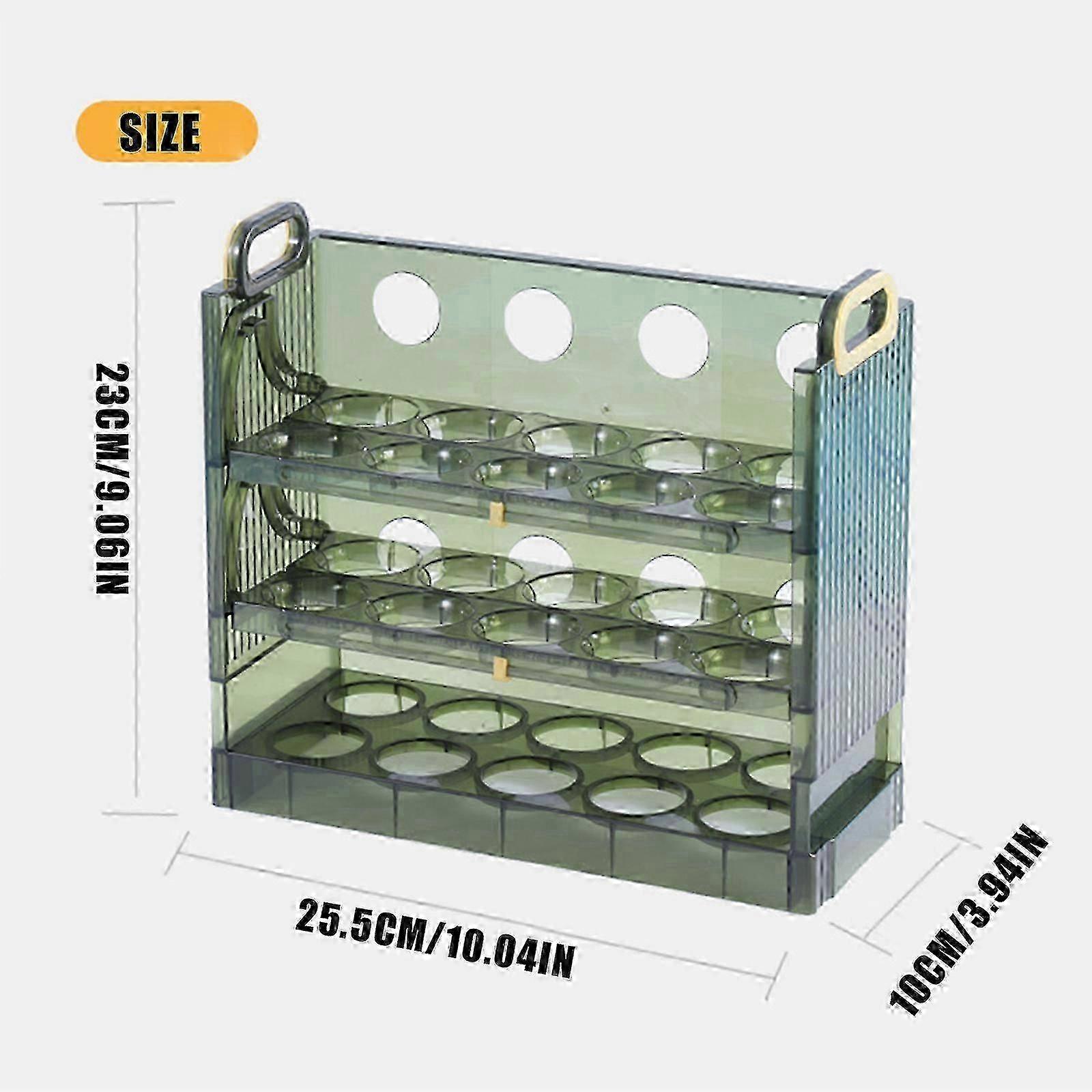 Egg Holder with Flip Design for Fridge Side Door Storage