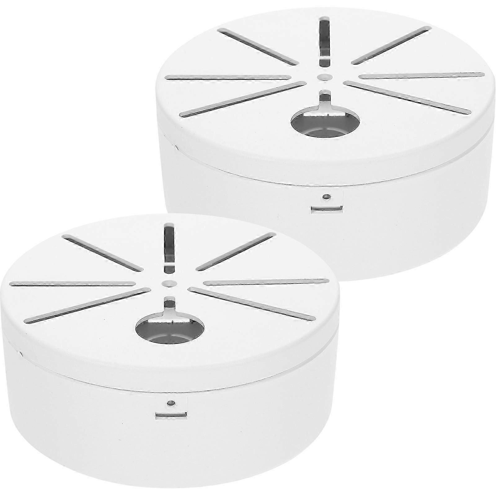 Outdoor Electrical Box Camera Junction Box for Storage 2Pcs White Plastic
