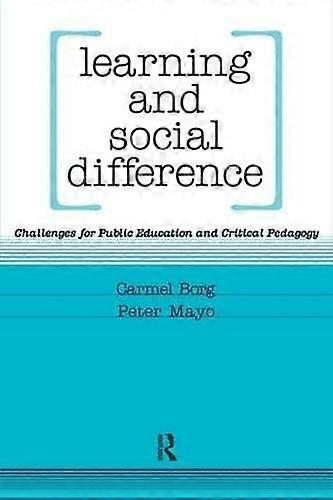 Learning And Social Difference - Peter Mayo - Paperback - en Book