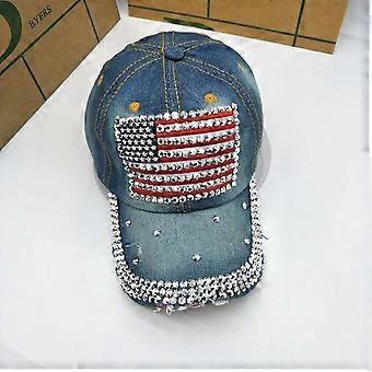 Caps and Hats for Men and Women Casual Adjustable Unisex Rhinestone Ring and String Dcor Baseball Caps (4)