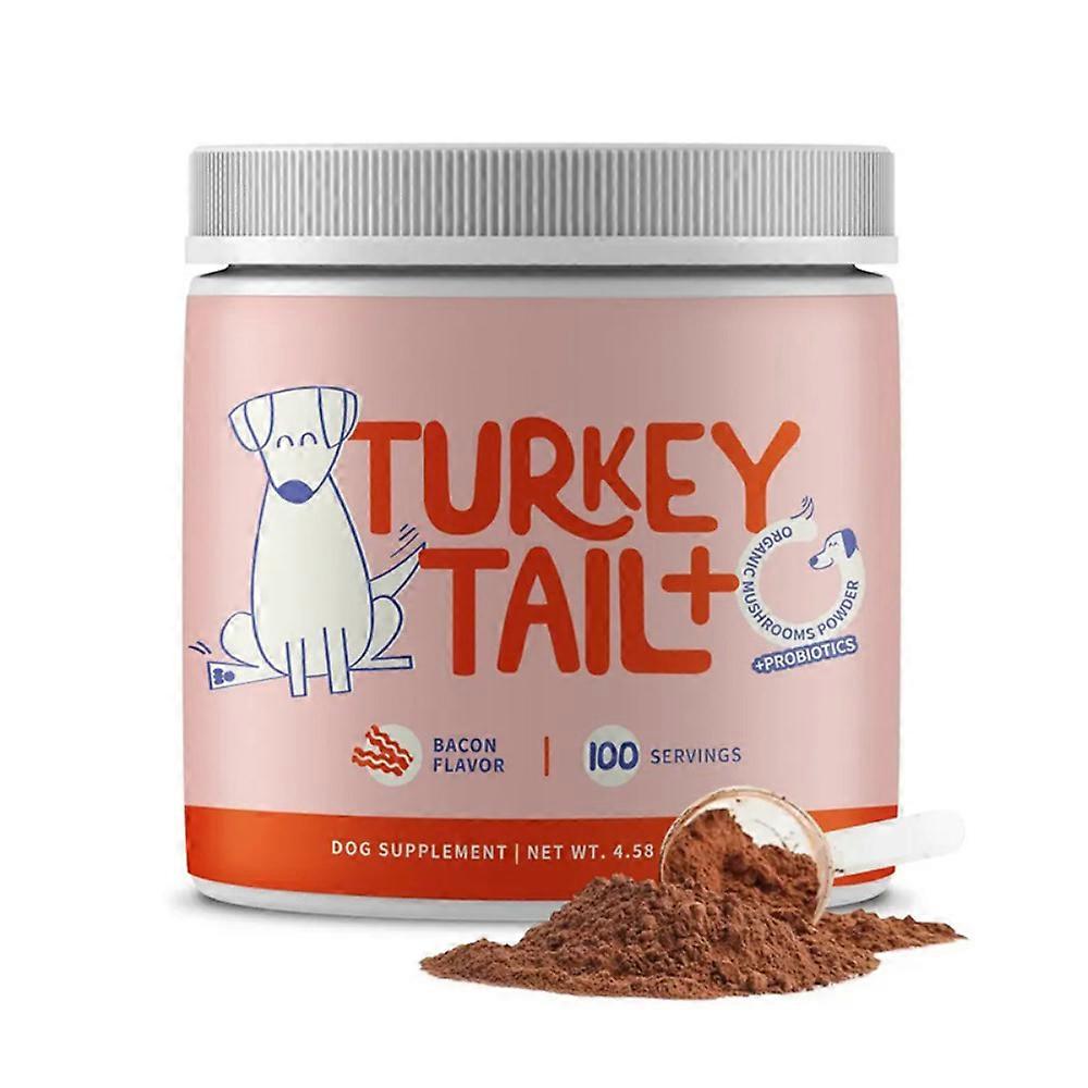 2026 Turkeys Tail Mushroom for Dogs Organic Lipomas Treatment Pet Care Strengthen Immunity Energy