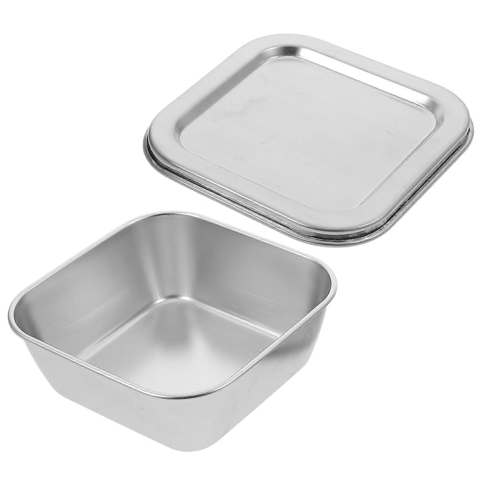 Stainless Food Storage Containers Airtight Sample Boxes Sample Testing Container 300ml