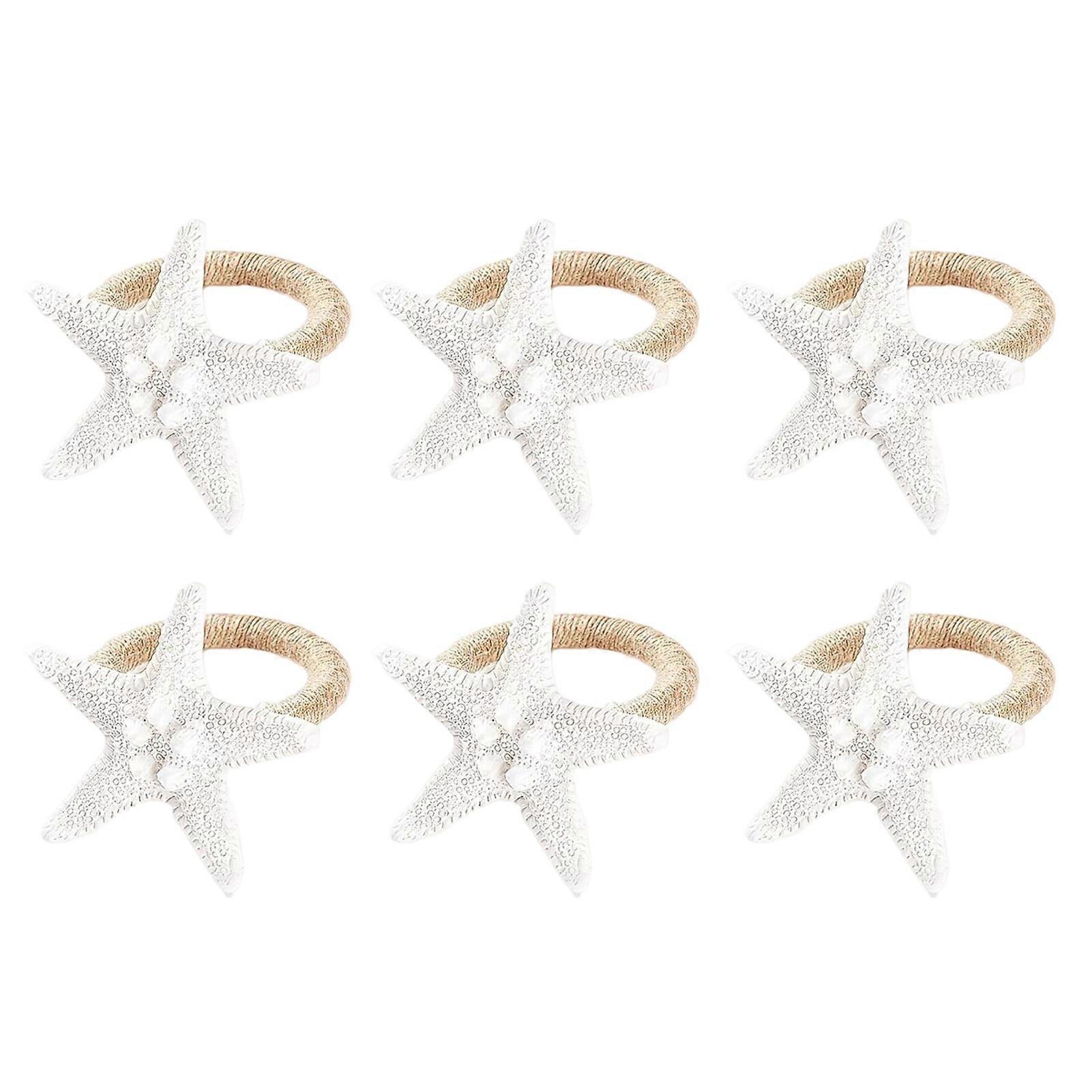 Nautical Dining Table Napkin Ring Set Ocean Theme for Event Use