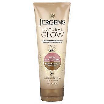 Jergens, Natural Glow, Daily Moisturizer, Medium to Deep Skin Tones, 7.5 fl oz (221 ml), 2-Pack