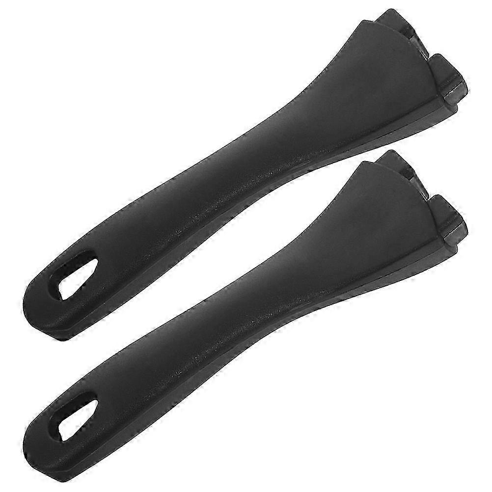 Replacement bakelite pot handles for compatible cookware, 2-pack, comfortable grip.