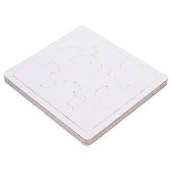 4 Sheets of Graffiti Blank Puzzle Blank Puzzle Pieces Drawing DIY Blank Puzzle Pieces